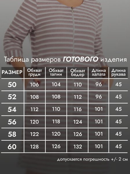 Халат женский махровый на молнии Халат женский махровый на молнии